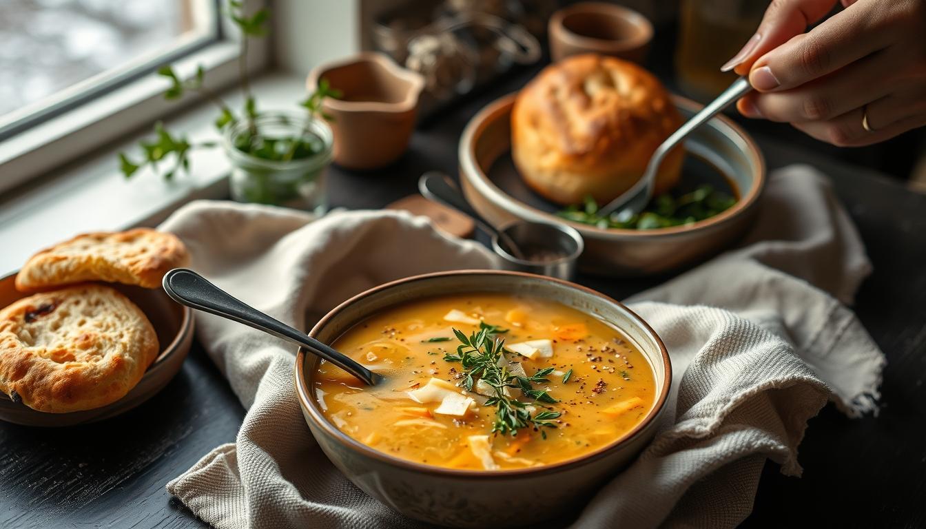 Fresh seasonal ingredients arranged for home cooking