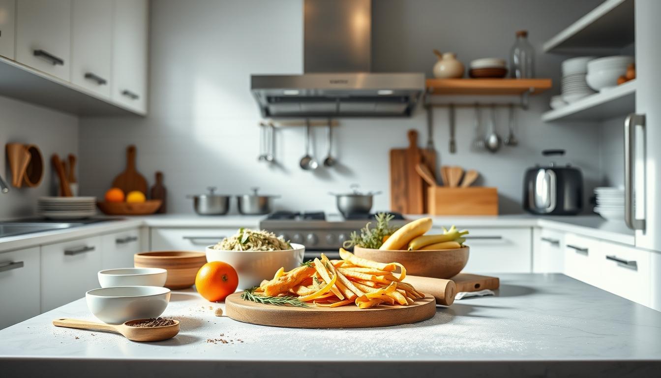 Freshly baked homemade cake in a kitchen setting