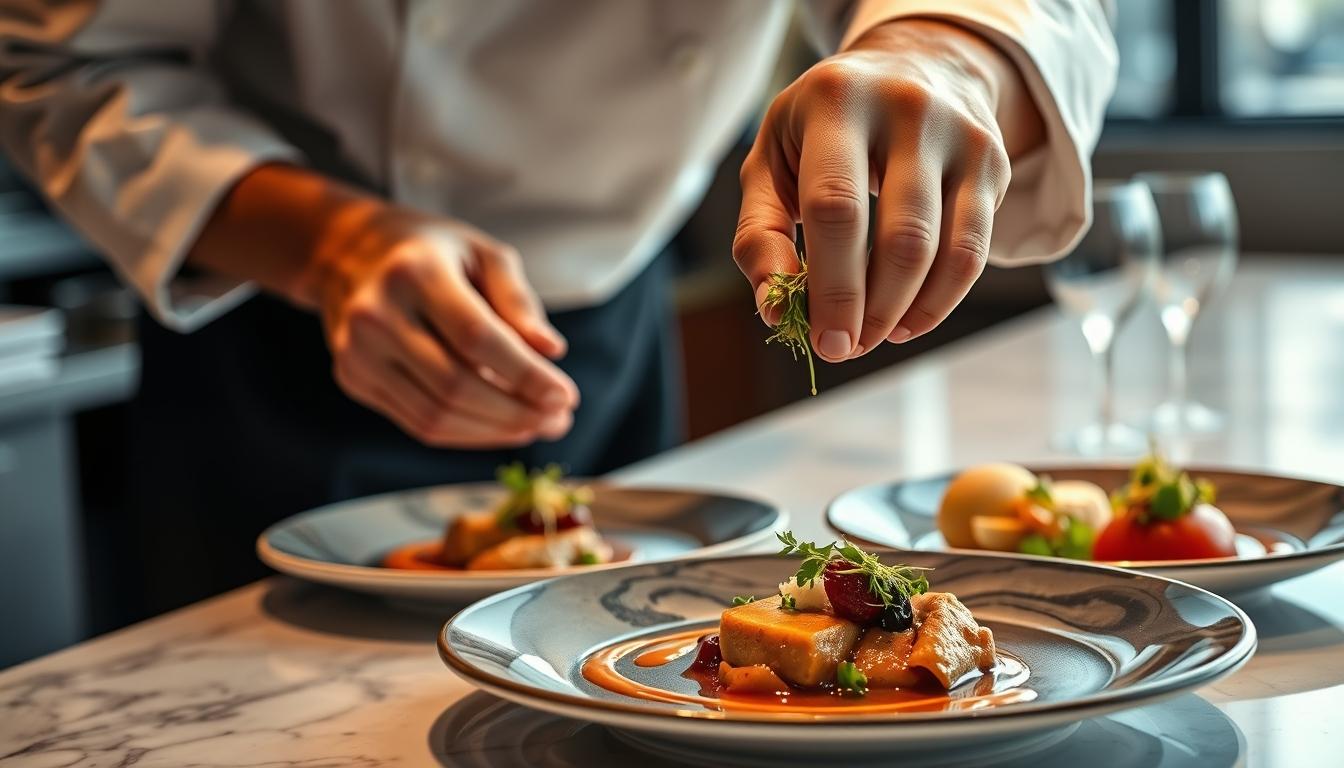 Home cook preparing ingredients in the kitchen